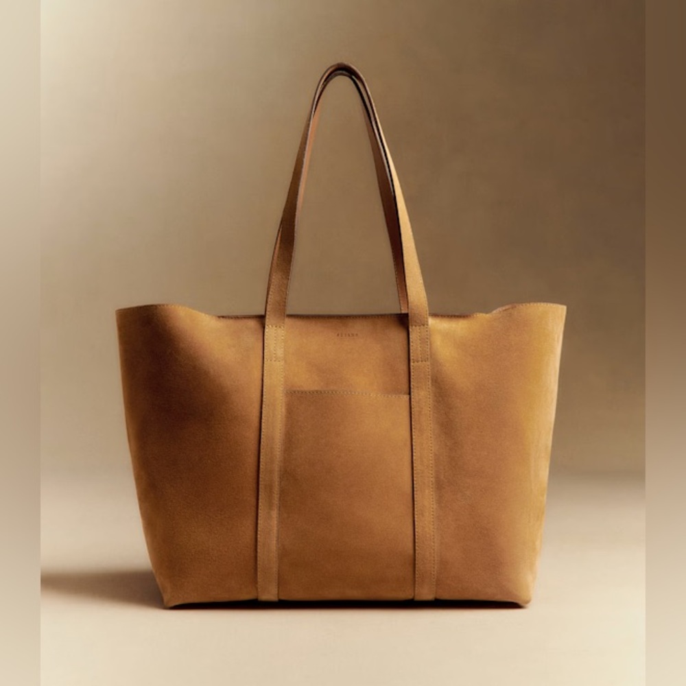 NWOT Sezane Suede Gabin Bag in Camel